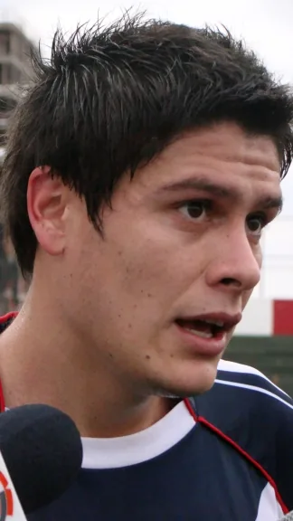 El hombre gol Franjeado Leandro Roldán
