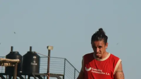Cristian Barinaga, uno de los titulares en la franja